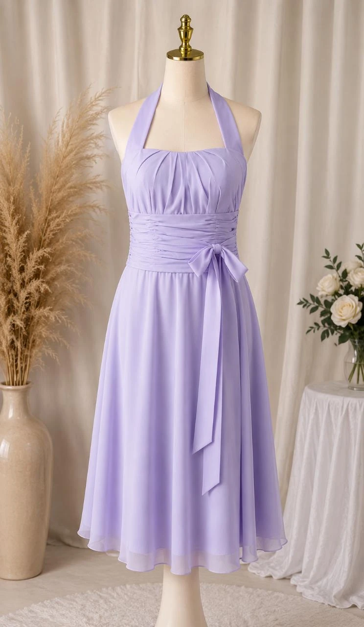 Robe de soirée cocktail mariage cérémonie couleur mauve taille XXL neuve